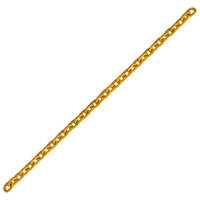3/8"x4' Grade 80 Alloy Chain Yellow Painted Over Zinc Plated
