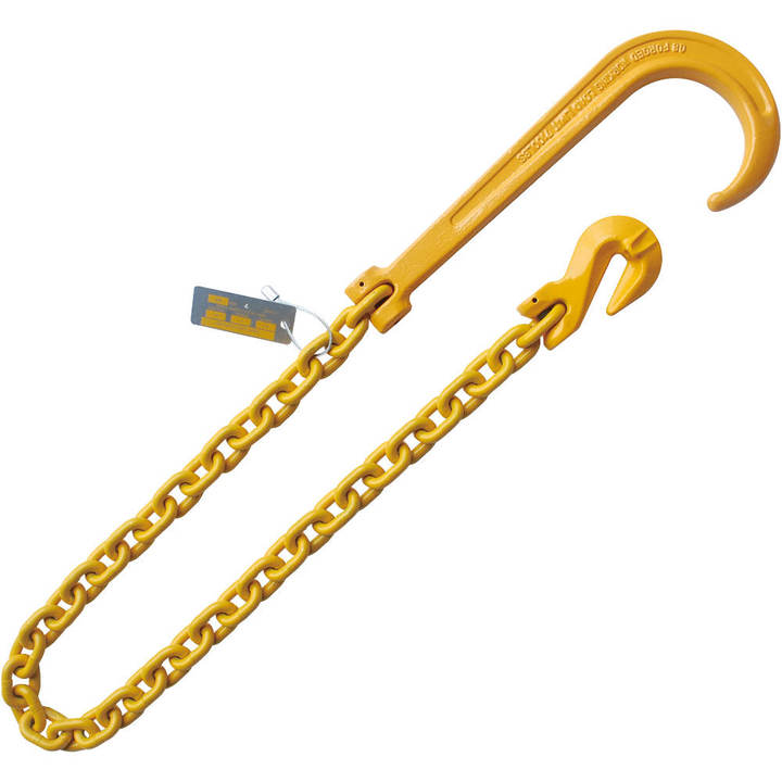 1/2x6' 15 J Hook Grab Hook Tow Rollback Wrecker Recovery Chain