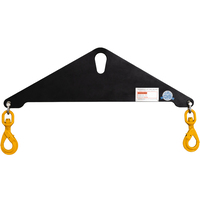 1T x 3FT Triangle Steel Lifting Beam w/Shackle and Swivel Hook 1T x 3FT Triangle Steel Lifting Beam w/Shackle and Swivel Hook