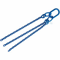 3/8"x6' Grade 100 Chain Sling Open End Triple Leg