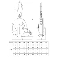 2 Ton Non-Marr Vertical Locking Plate Lifting Clamp 4400 LBS